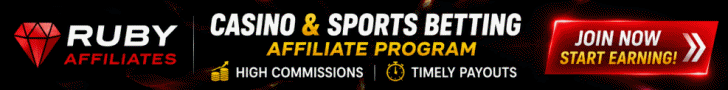 Ruby Affiliates (Formerly Casinex Affiliates)